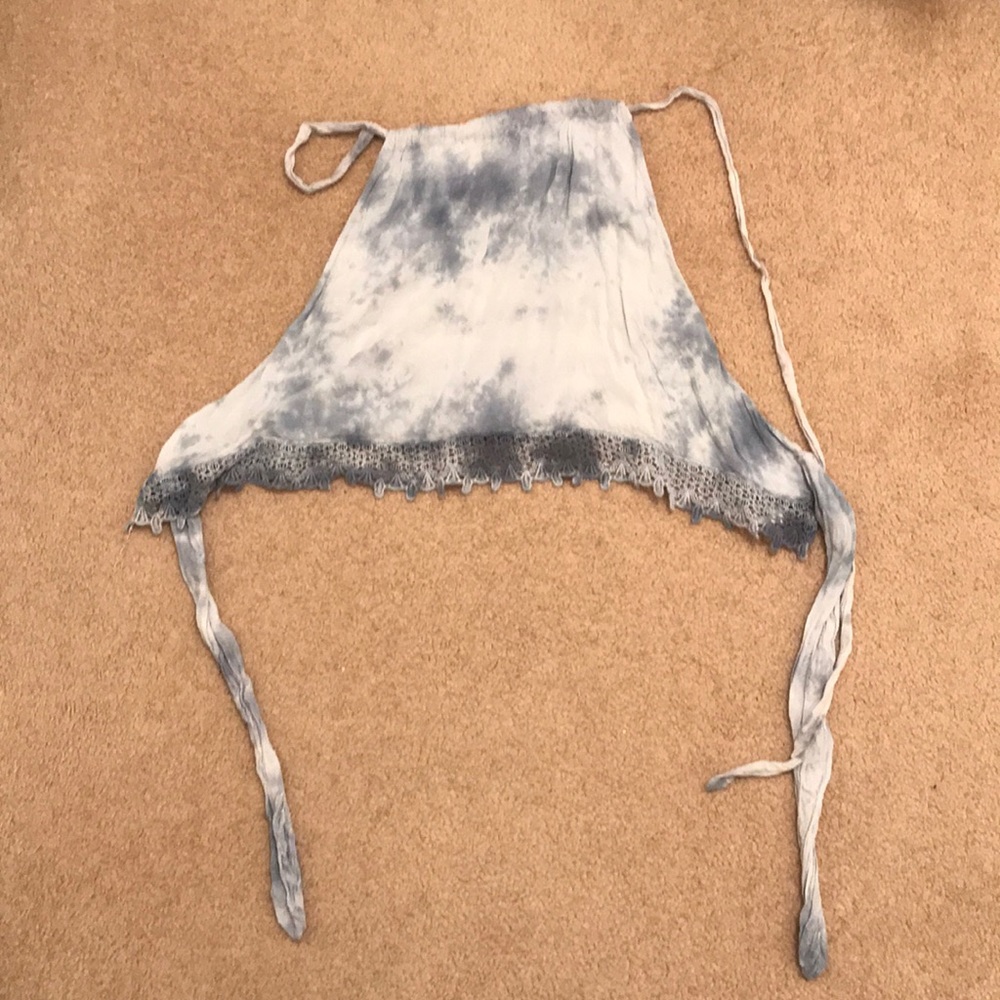Backless tie dye top
